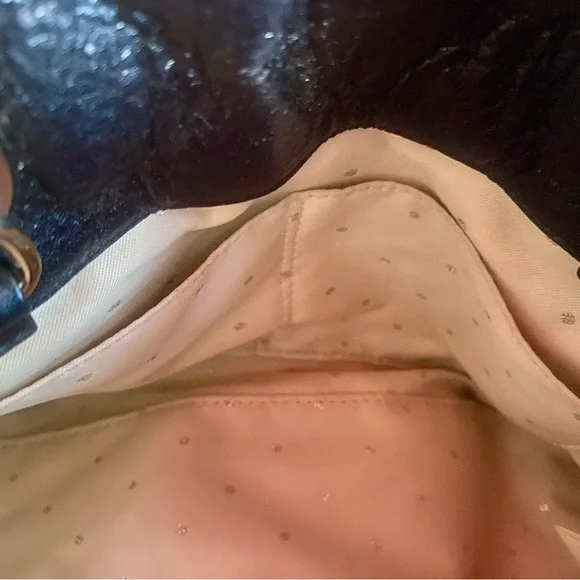 Kate Spade small Georgina GoldCoast satchel crossbody quilted shimmer/black NWOT - Picture 5 of 13